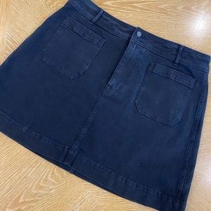 Madewell black skirt